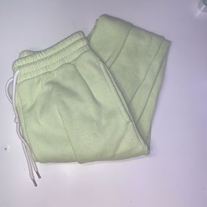 Light green sweatpants